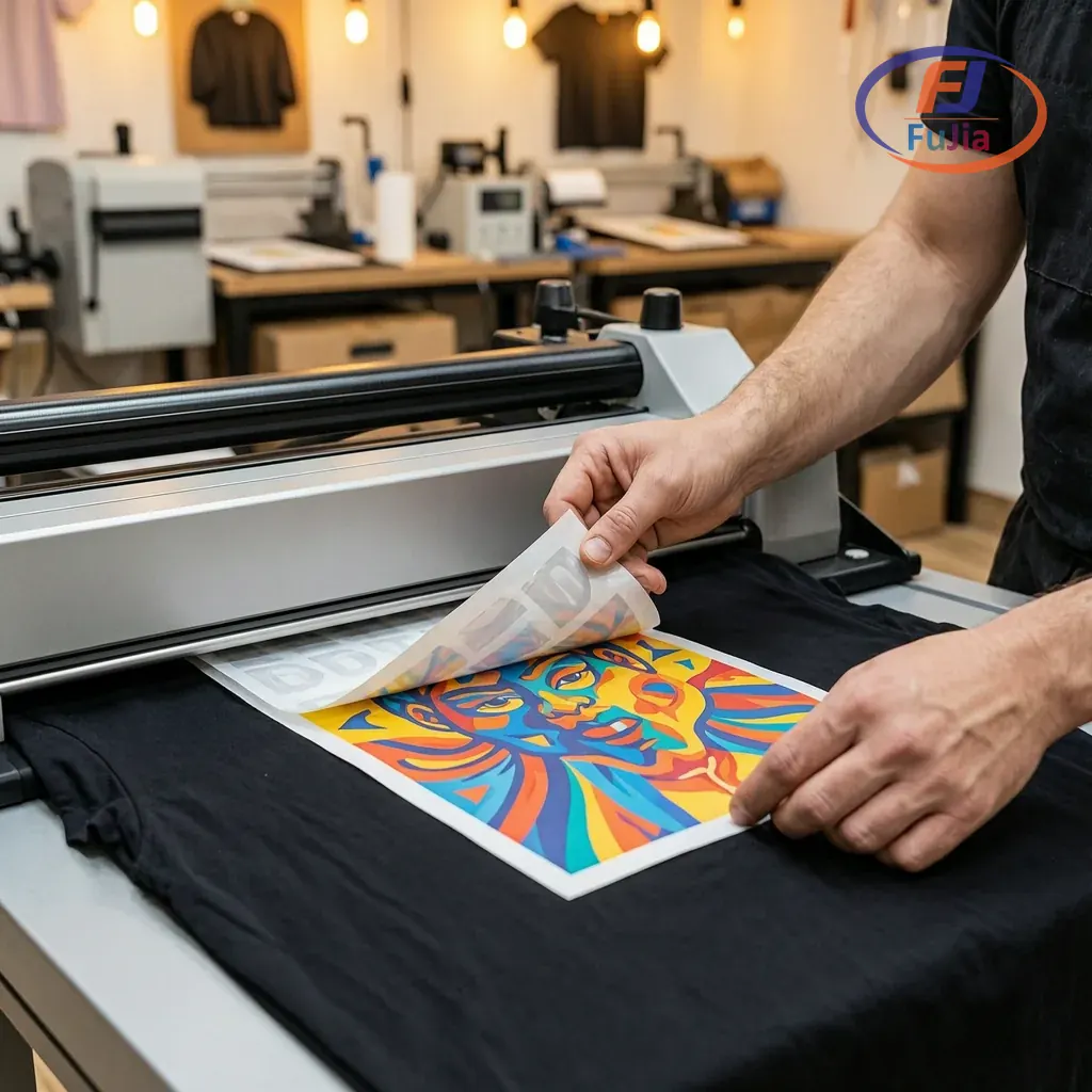 Heat press transfer peeling process
