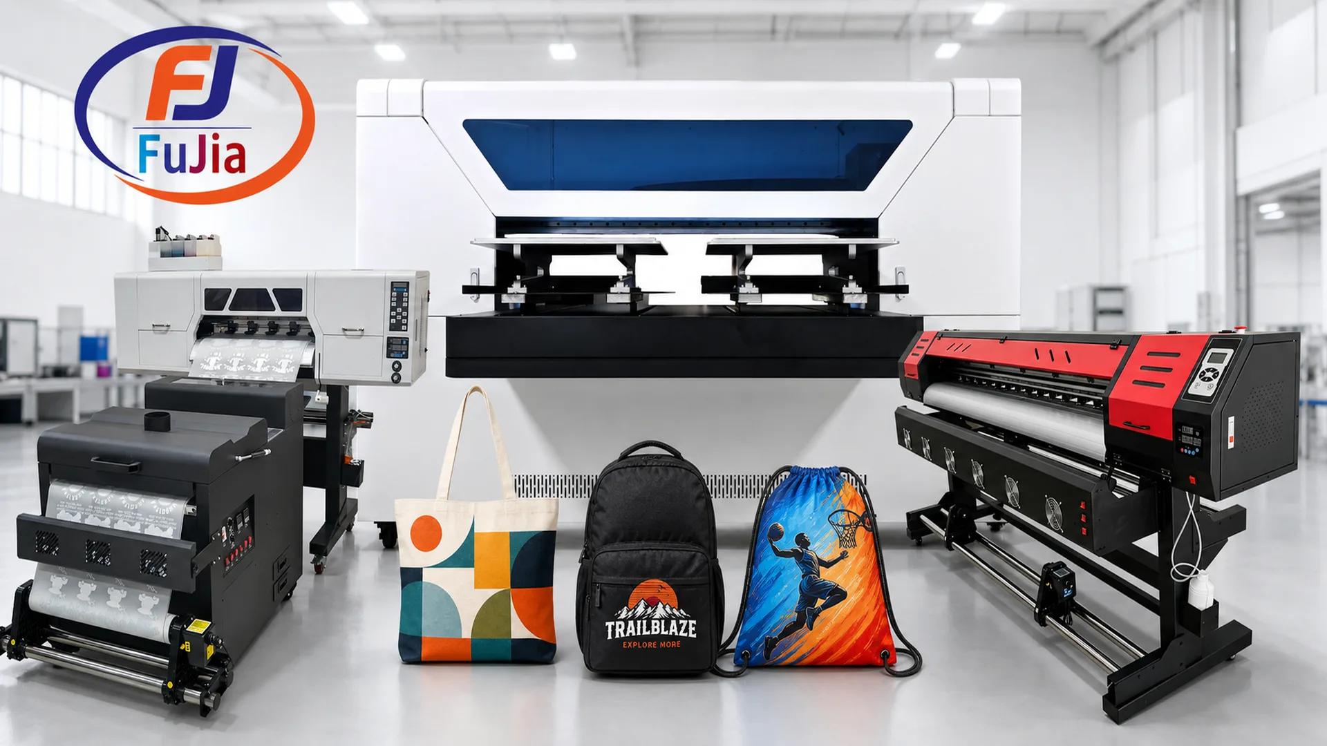Custom printed bags and accessories using Fujia DTF and UV printers