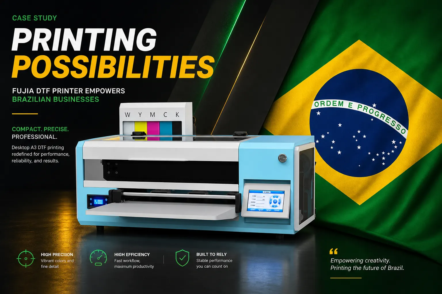 +45% Growth: How a Brazilian Creative Studio Scaled with FUJIA A3 Desktop DTF Printer