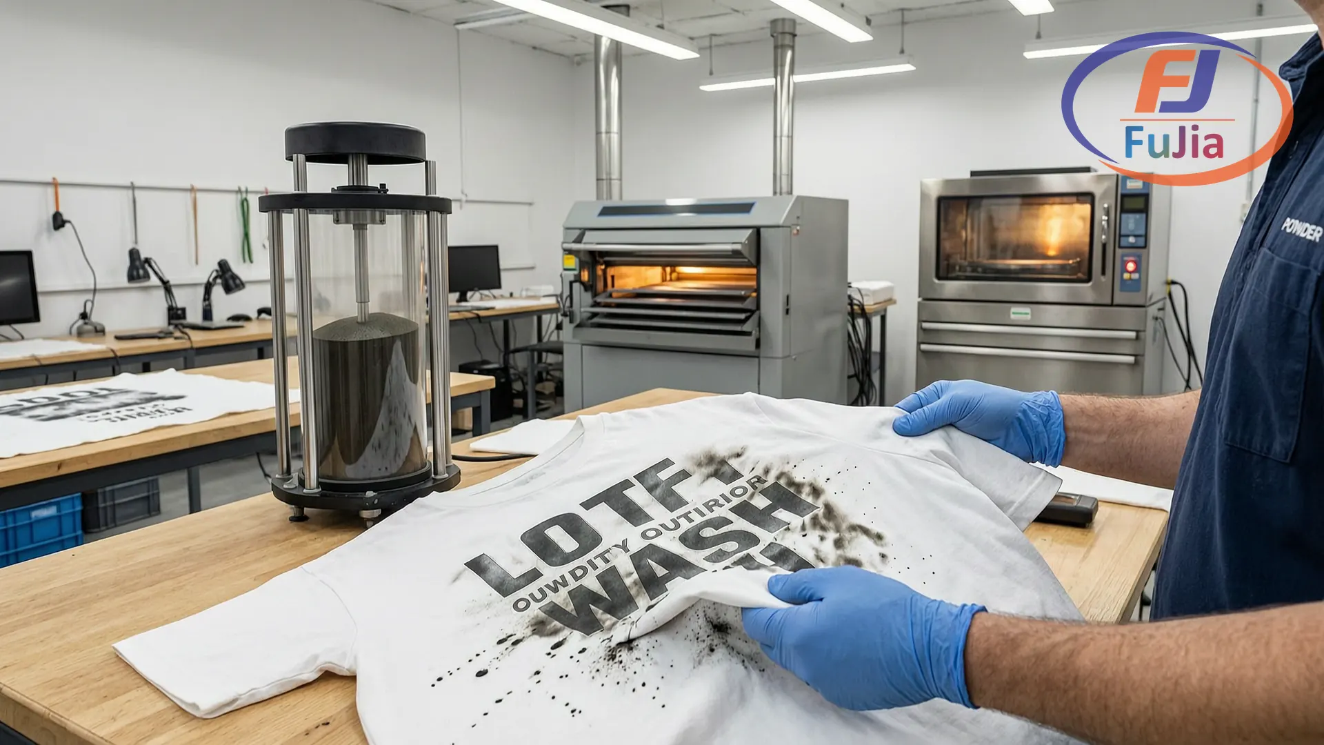 DTF powder quality control test