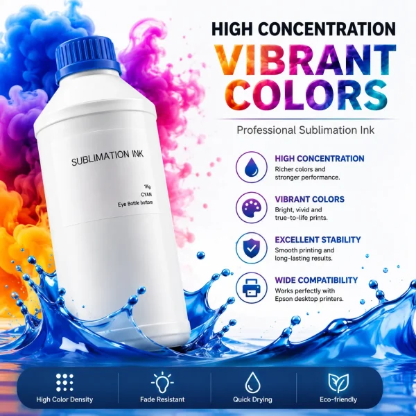 Premium Sublimation Ink Water-Based Heat Transfer Ink for Epson I3200 DX5 DX7 5113 Printer