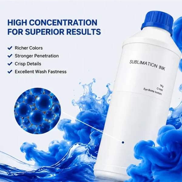 Premium Sublimation Ink Water-Based Heat Transfer Ink for Epson I3200 DX5 DX7 5113 Printer