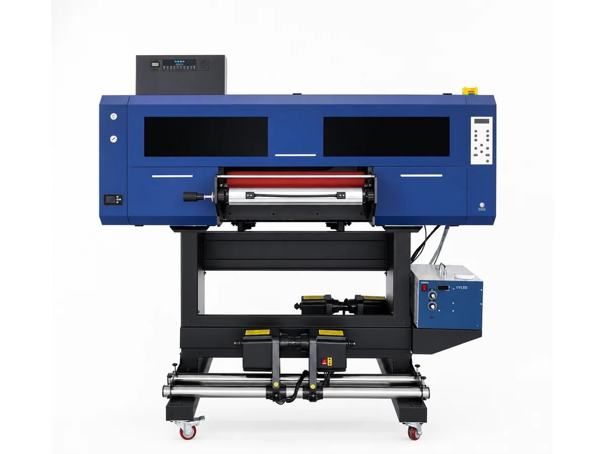 A1 Sublimation industrial printer with UV DTF for mid-scale drinkware production