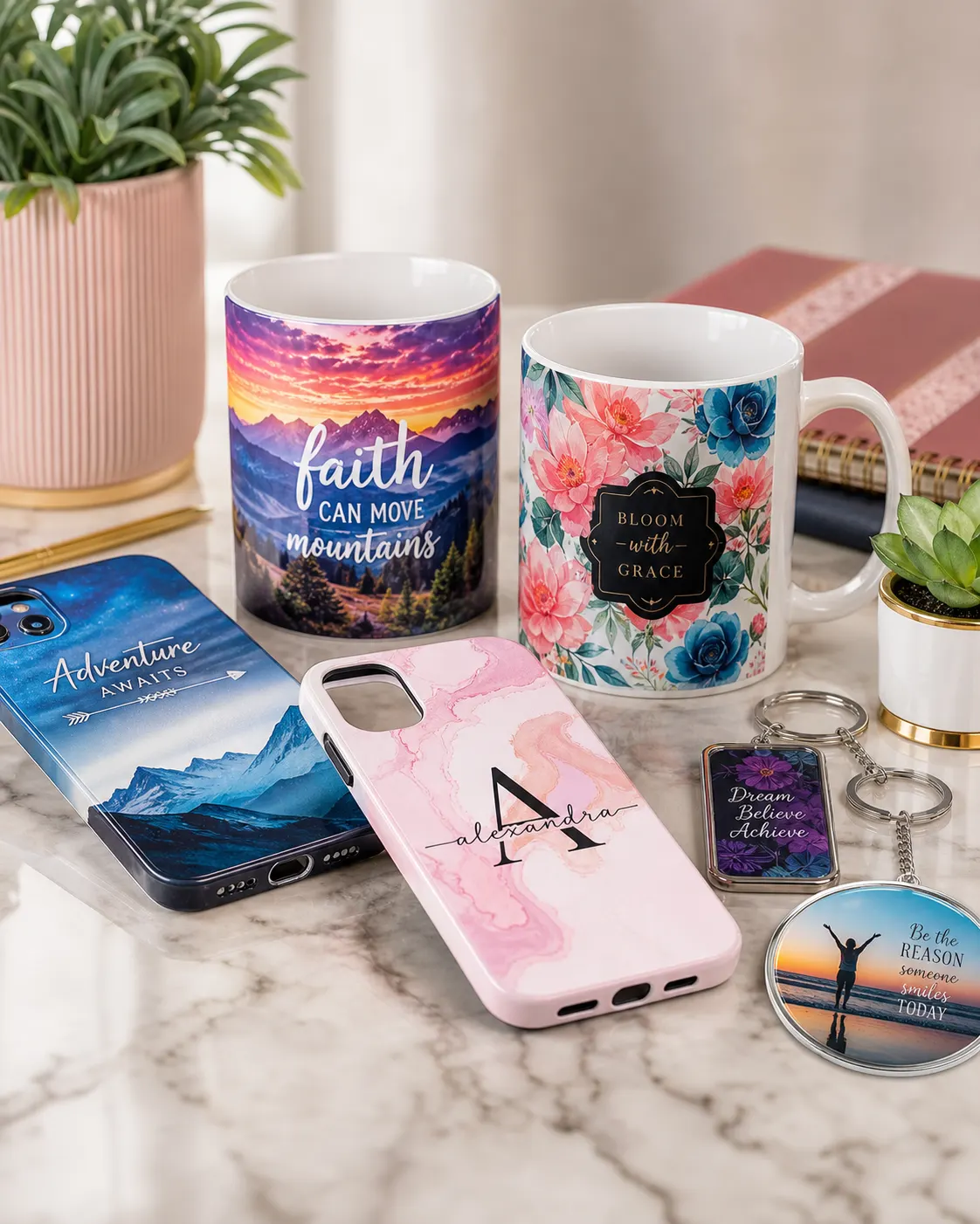 DTF printed promotional gifts and corporate products