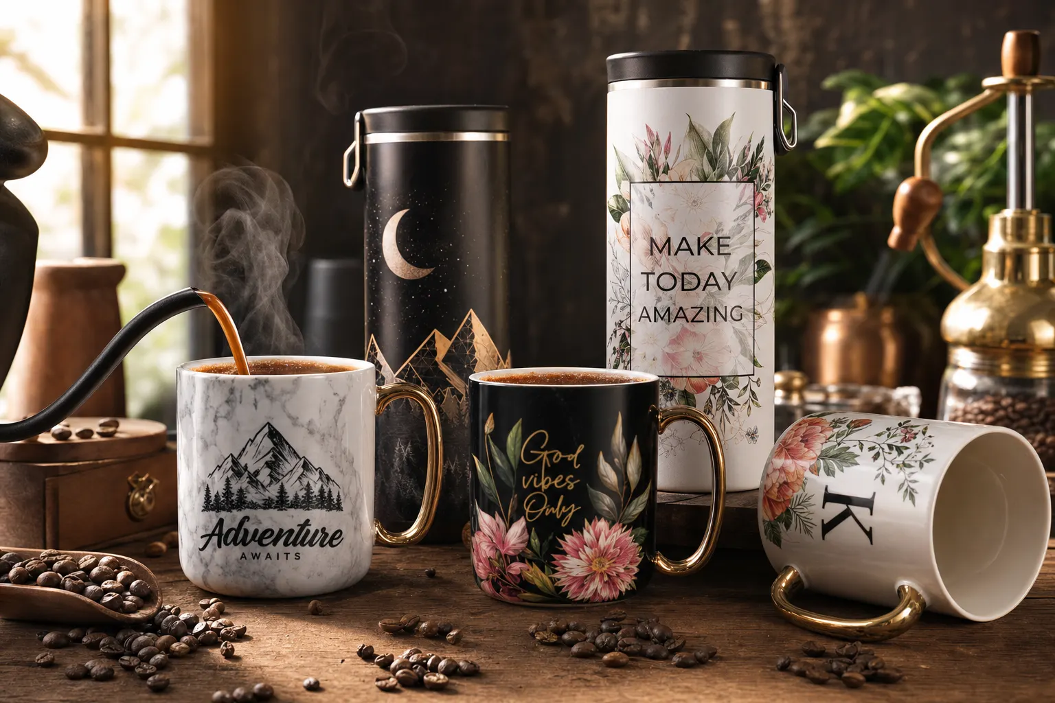 UV printed custom mugs drinkware promotional products