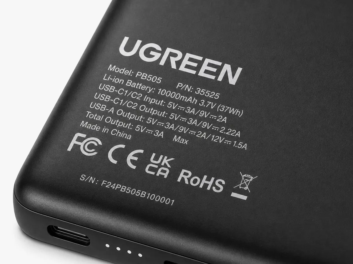 3C electronics accessory with UV printed brand label from product labeling machine