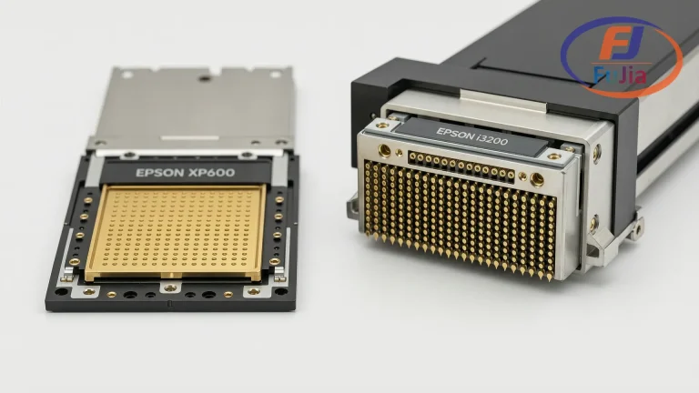 XP600 and i3200 DTF printheads side by side comparison