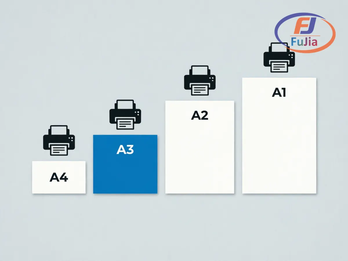 A2 vs A1 vs A3 DTF printer format comparison