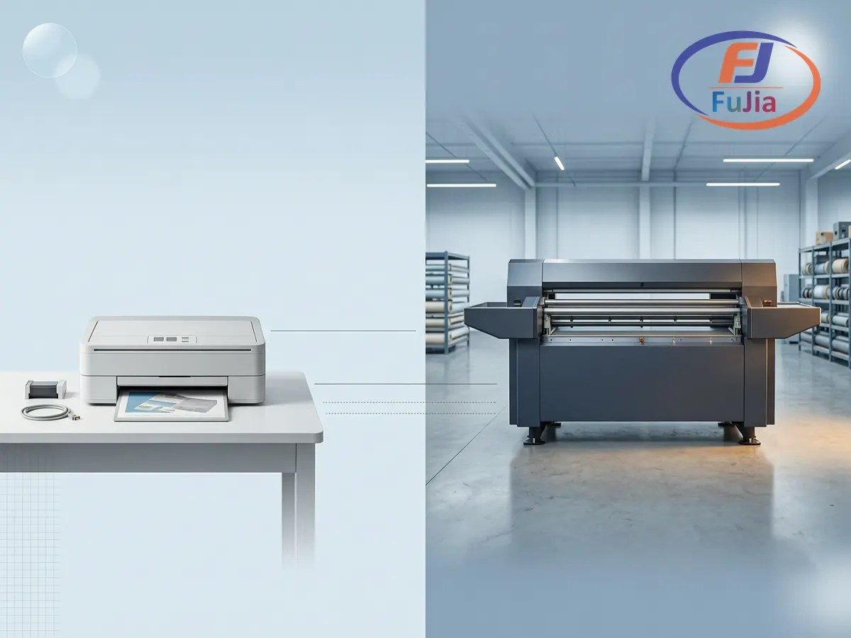 Comparison of budget versus production DTF printer price and speed