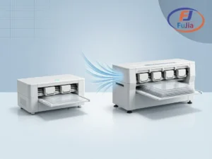 Side by side output of 4-head versus 2-head DTF printer speed