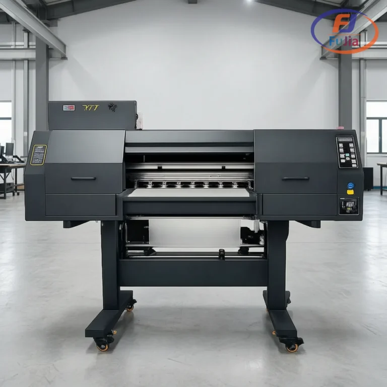 Fujia Epson-i3200 DTF printer in a production workshop