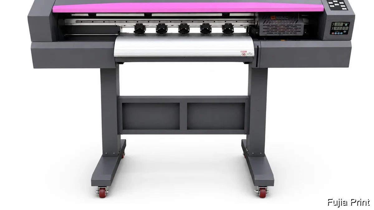 DTF printer conversion steps shown on an Epson EcoTank base