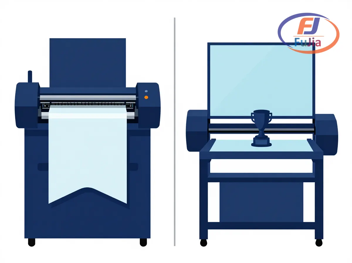 Eco-solvent and UV printers paired in a sign shop