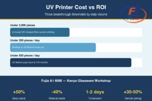 Cost and ROI breakdown for Fujia A1 6090 UV flatbed printer