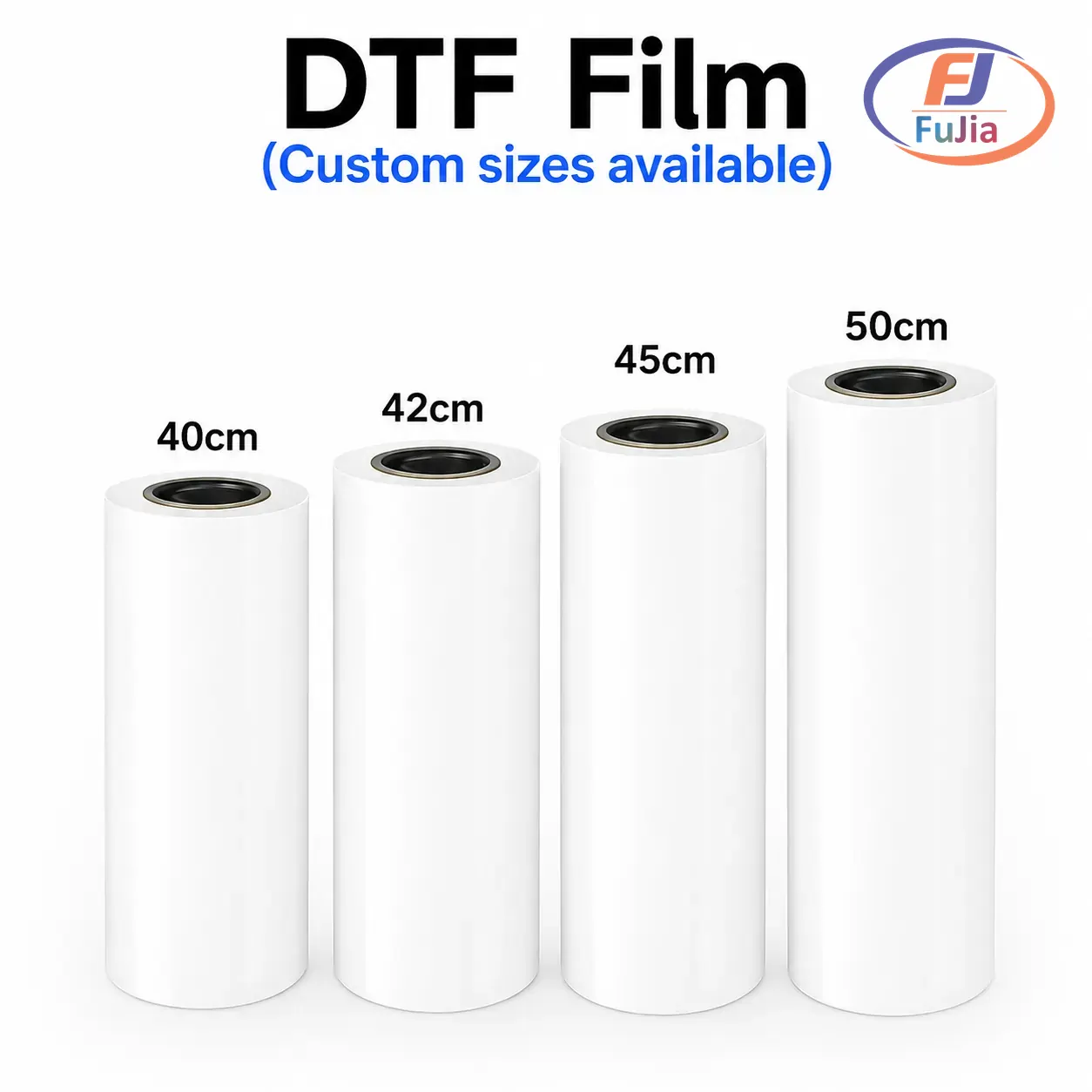 Fujia DTF PET film roll on printer feed station