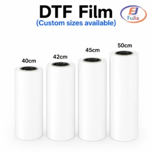 PET film for DTF printing hero with roll and sheets