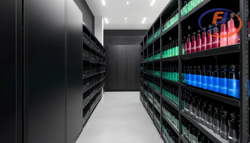 Ink storage shelf