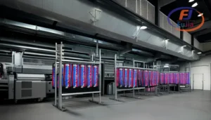 Print shop ventilation setup