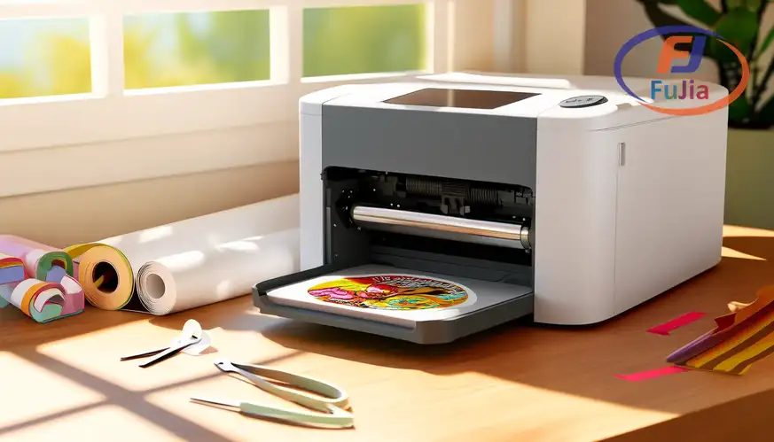 Mini printer on desk