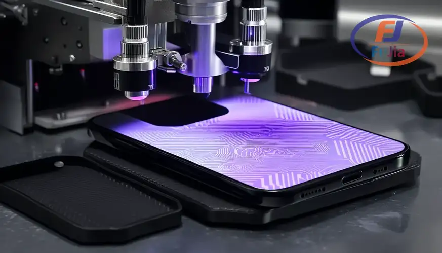 Phone case printing station